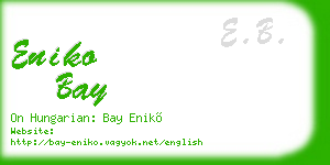 eniko bay business card